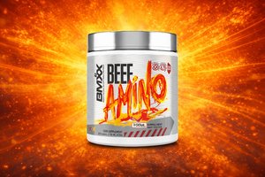 banniere des acides amines de boeuf hydrolise  - beef amino bmxx - 270 tablettes pour construire du msucle sec